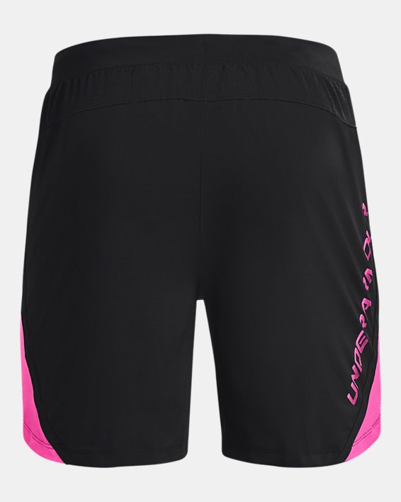Men's UA Launch 7'' Graphic Shorts in Black image number 7